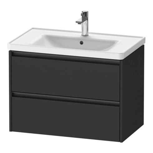 Duravit Waschtischunterschrank Ketho.2 78,4x45,5cm, graph matt, 2 Schub., wandhängend