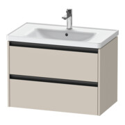 Duravit Waschtischunterschrank Ketho.2 78,4x45,5cm, Tau ma, 2 Schub., wandhängend