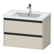 Duravit Waschtischunterschrank Ketho.2 78,4x45,5cm, Tau matt, 2 Schub., wandhängend-1