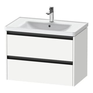 Duravit Waschtischunterschrank Ketho.2 78,4x45,5cm, we. ma, 2 Schub., wandhängend