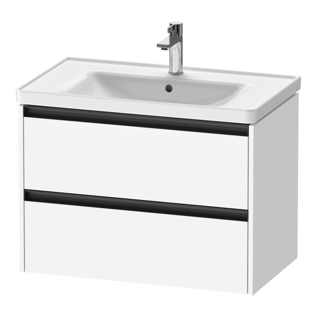 Duravit Waschtischunterschrank Ketho.2 78,4x45,5cm, we. ma, 2 Schub., wandhängend