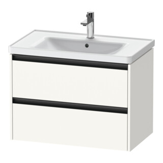 Duravit Waschtischunterschrank Ketho.2 78,4x45,5cm, we. matt, 2 Schub., wandhängend