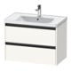 Duravit Waschtischunterschrank Ketho.2 78,4x45,5cm, we. matt, 2 Schub., wandhängend-1