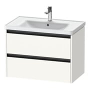 Duravit Waschtischunterschrank Ketho.2 78,4x45,5cm, we. matt, 2 Schub., wandhängend