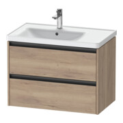 Duravit Waschtischunterschrank Ketho.2 78,4x45,5x54,9cm, f WT m B li, Ei marm.