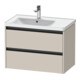 Duravit Waschtischunterschrank Ketho.2 78,4x45,5x54,9cm, f WT m B li, Tau ma-1
