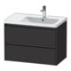 Duravit Waschtischunterschrank Ketho.2 78,4x45,5x54,9cm, f WT m B R, graph matt-1