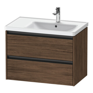 Duravit Waschtischunterschrank Ketho.2 78,4x45,5x54,9cm, f WT m B R, Nussb dkl.