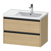 Duravit Waschtischunterschrank Ketho.2 78,4x45,5x54,9cm, f WT m B re, Ei Nat