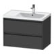Duravit Waschtischunterschrank Ketho.2 78,4x45,5x54,9cm, f WT m B re, graph ma-1