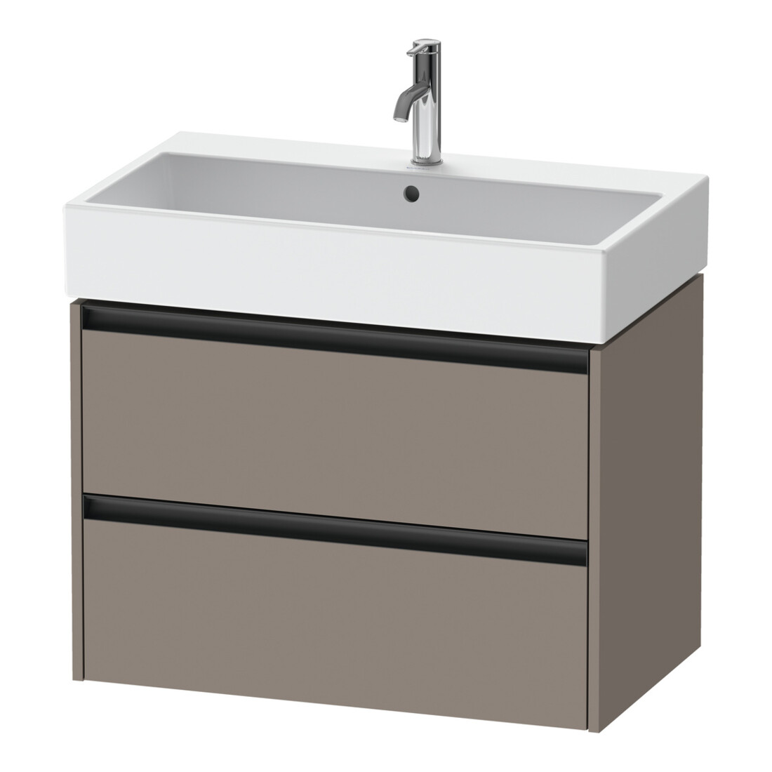 Duravit Waschtischunterschrank Ketho.2 78,4x46cm, bas. ma, 2 Schub., wandhängend