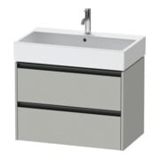 Duravit Waschtischunterschrank Ketho.2 78,4x46cm, betongr ma, 2 Schub., wandhängend