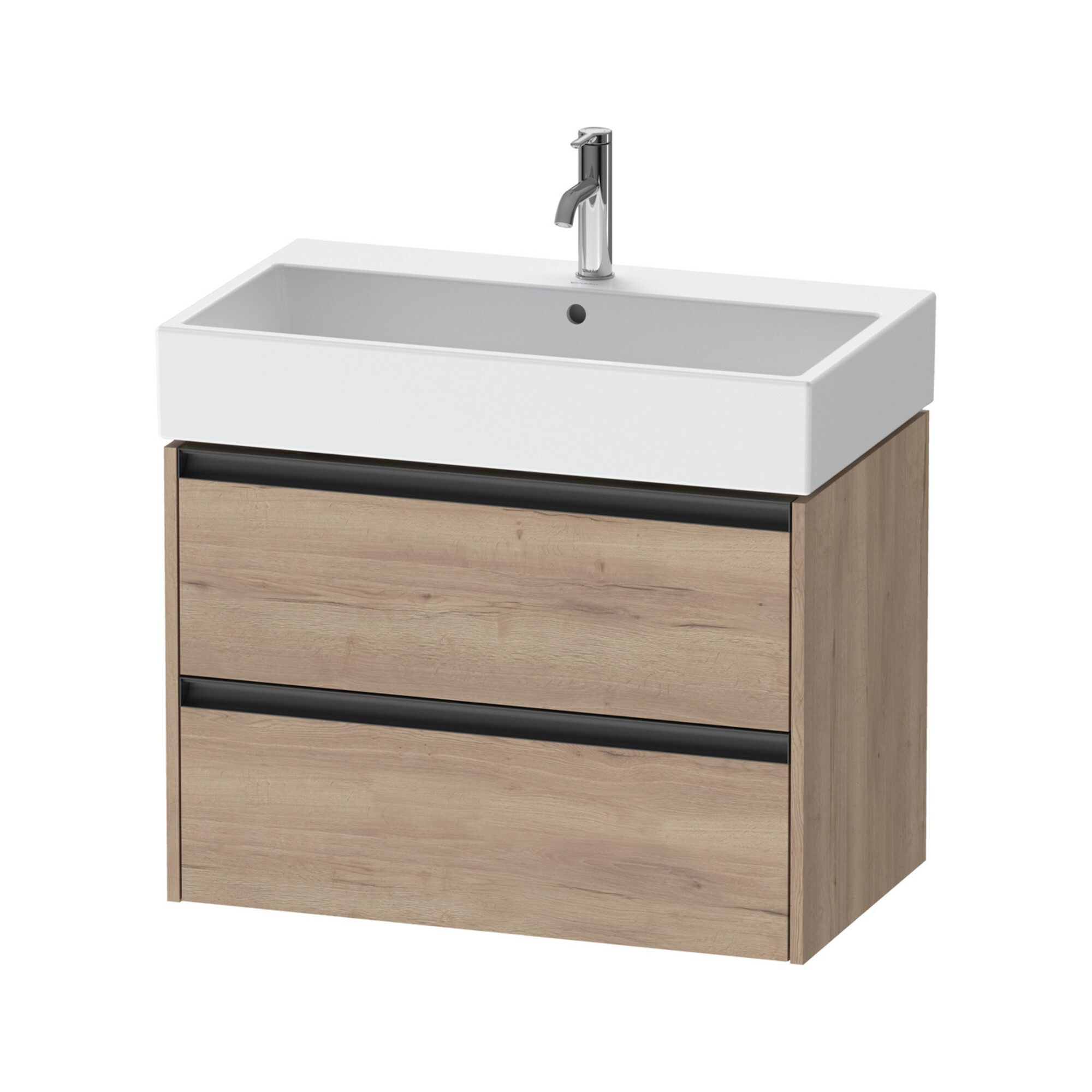 Duravit Waschtischunterschrank Ketho.2 78,4x46cm, Ei marm., 2 Schub., wandhängend
