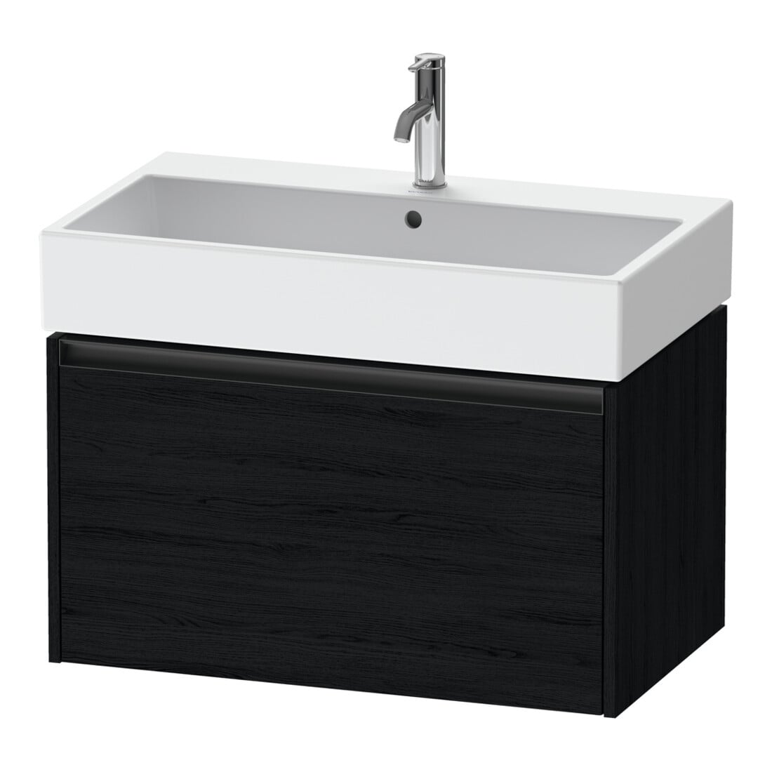 Duravit Waschtischunterschrank Ketho.2 78,4x46cm, Ei sw, 1 Auszug, wandhängend