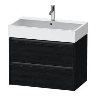 Duravit Waschtischunterschrank Ketho.2 78,4x46cm, Ei sw, 2 Schub., wandhängend