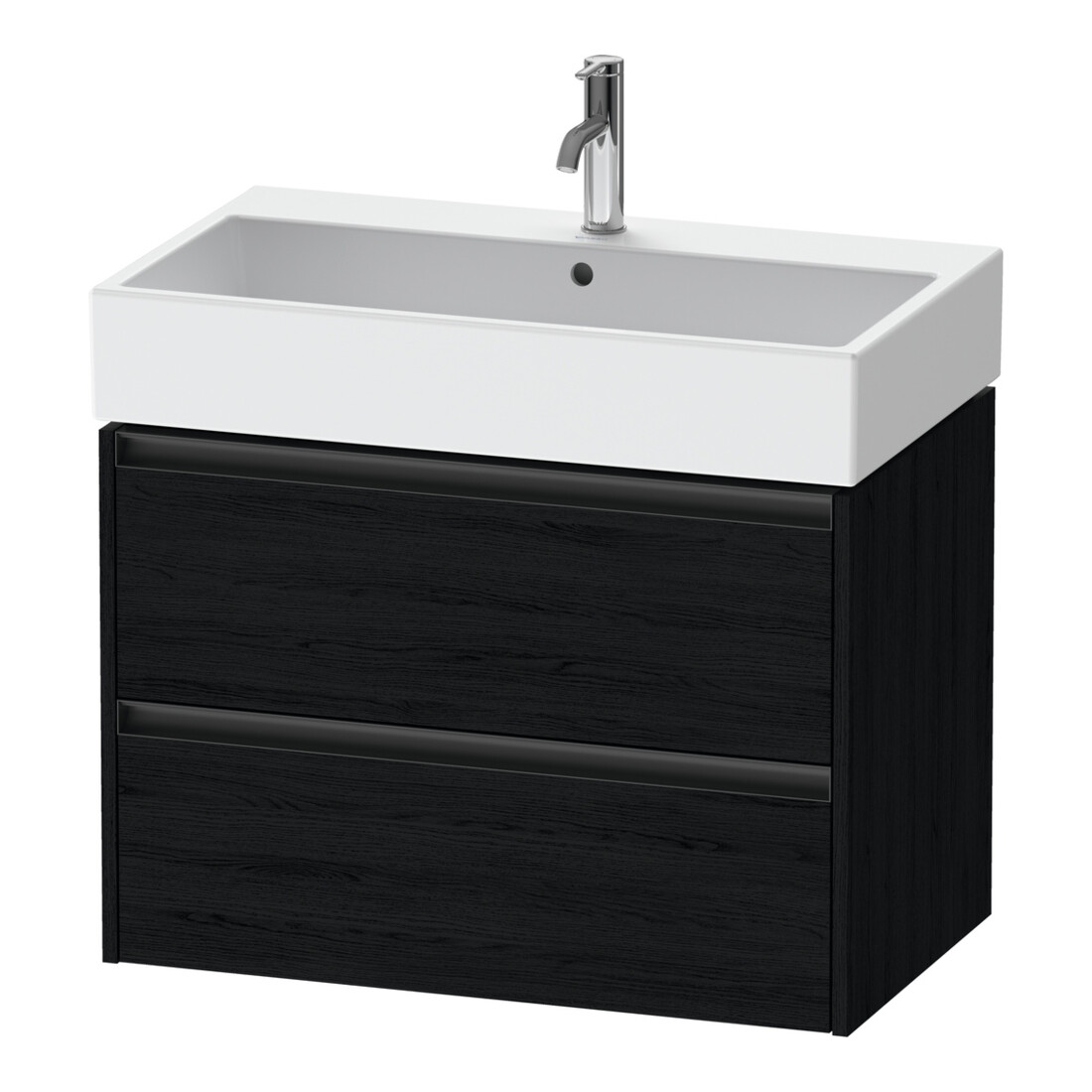 Duravit Waschtischunterschrank Ketho.2 78,4x46cm, Ei sw, 2 Schub., wandhängend