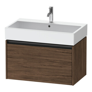 Duravit Waschtischunterschrank Ketho.2 78,4x46cm, Nussb dkl., 1 Ausz., wandhängend