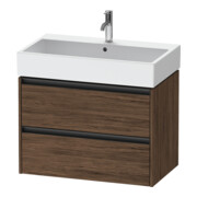 Duravit Waschtischunterschrank Ketho.2 78,4x46cm, Nussb dkl., 2 Schub., wandhängend-1