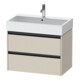 Duravit Waschtischunterschrank Ketho.2 78,4x46cm, Tau matt, 2 Schub., wandhängend-1