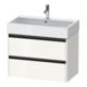 Duravit Waschtischunterschrank Ketho.2 78,4x46cm, we. hgl, 2 Schub., wandhängend-1