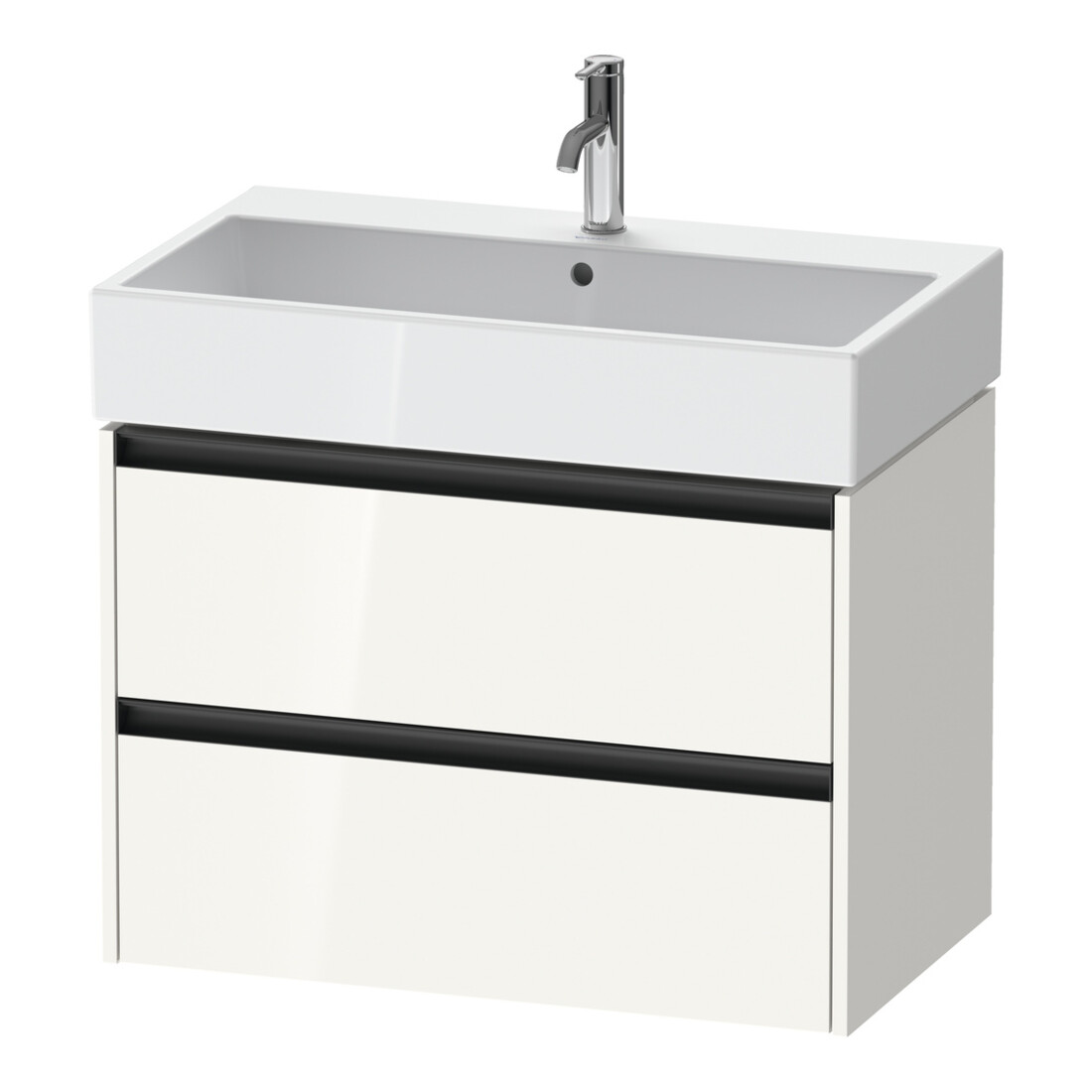 Duravit Waschtischunterschrank Ketho.2 78,4x46cm, we. hgl, 2 Schub., wandhängend