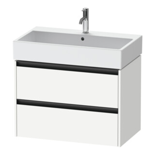 Duravit Waschtischunterschrank Ketho.2 78,4x46cm, we. ma, 2 Schub., wandhängend