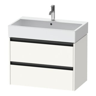 Duravit Waschtischunterschrank Ketho.2 78,4x46cm, we. matt, 2 Schub., wandhängend