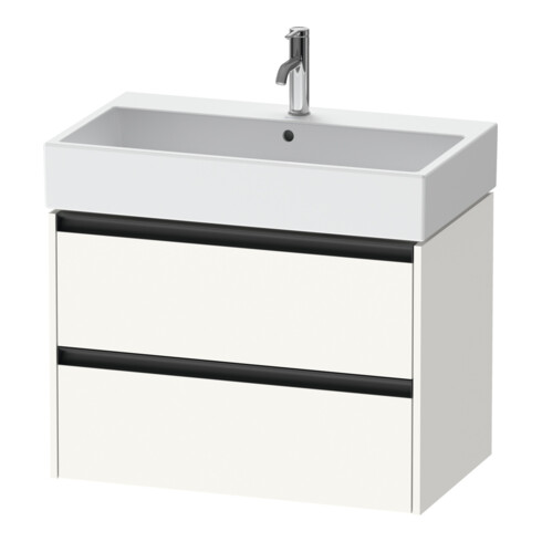 Duravit Waschtischunterschrank Ketho.2 78,4x46cm, we. matt, 2 Schub., wandhängend