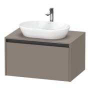 Duravit Waschtischunterschrank Ketho.2 80x55cm, ba m, Pl m 1 Ausschn, wandhängend