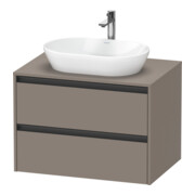 Duravit Waschtischunterschrank Ketho.2 80x55cm, ba m, Pl m 1 Ausschn, wandhängend-1