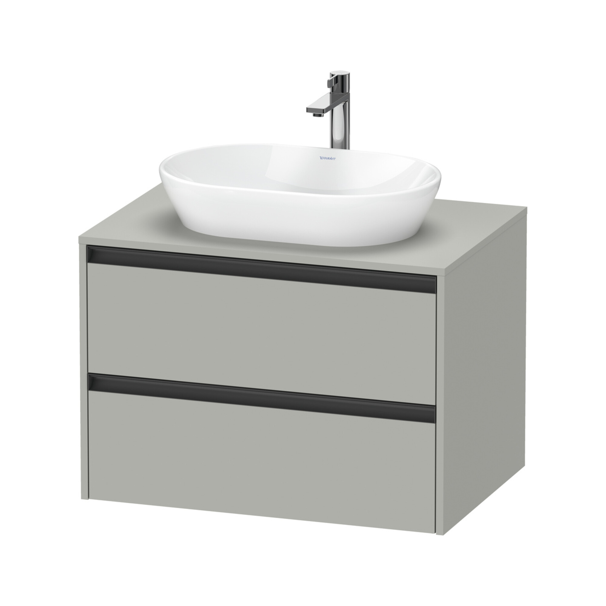 Duravit Waschtischunterschrank Ketho.2 80x55cm, bg m, Pl m 1 Ausschn, wandhängend