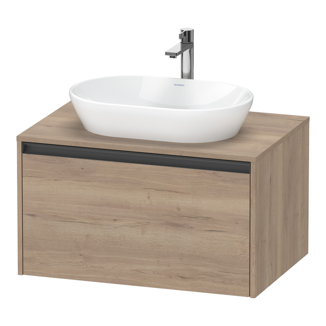 Duravit Waschtischunterschrank Ketho.2 80x55cm, E ma, Pl m 1 Ausschn, wandhängend