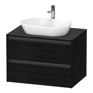 Duravit Waschtischunterschrank Ketho.2 80x55cm, E s, Pl m 1 Ausschn, wandhängend