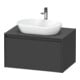 Duravit Waschtischunterschrank Ketho.2 80x55cm, gra m, Pl m 1 Ausschn, wandhängend-1