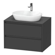 Duravit Waschtischunterschrank Ketho.2 80x55cm, gra m, Pl m 1 Ausschn, wandhängend-1