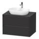 Duravit Waschtischunterschrank Ketho.2 80x55cm, gra m, Pl m 1 Ausschn, wandhängend-1