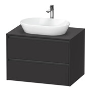 Duravit Waschtischunterschrank Ketho.2 80x55cm, gra m, Pl m 1 Ausschn, wandhängend
