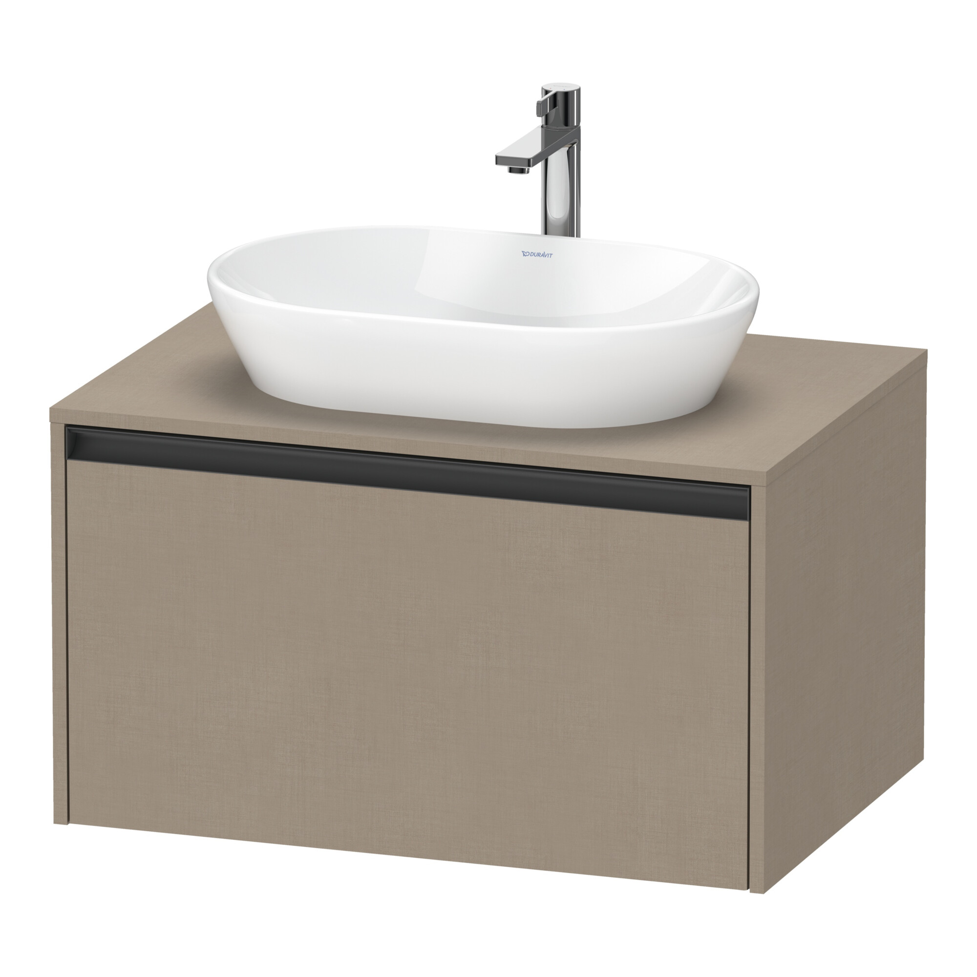 Duravit Waschtischunterschrank Ketho.2 80x55cm, lei, Pl m 1 Ausschn, wandhängend