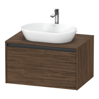 Duravit Waschtischunterschrank Ketho.2 80x55cm, N d, Pl m 1 Ausschn, wandhängend