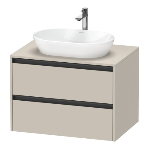 Duravit Waschtischunterschrank Ketho.2 80x55cm, T m, Pl m 1 Ausschn, wandhängend