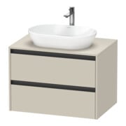 Duravit Waschtischunterschrank Ketho.2 80x55cm, T m, Pl m 1 Ausschn, wandhängend-1