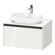 Duravit Waschtischunterschrank Ketho.2 80x55cm, w g, Pl m 1 Ausschn, wandhängend