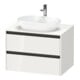 Duravit Waschtischunterschrank Ketho.2 80x55cm, w g, Pl m 1 Ausschn, wandhängend-1