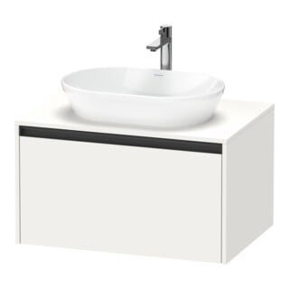 Duravit Waschtischunterschrank Ketho.2 80x55cm, w m, Pl m 1 Ausschn, wandhängend