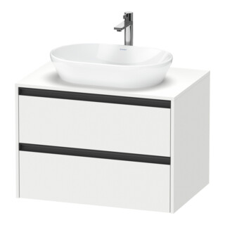 Duravit Waschtischunterschrank Ketho.2 80x55cm, w m, Pl m 1 Ausschn, wandhängend