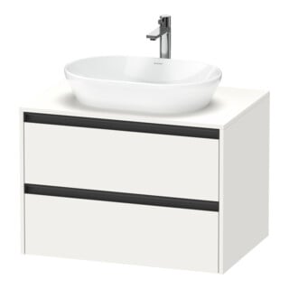 Duravit Waschtischunterschrank Ketho.2 80x55cm, w m, Pl m 1 Ausschn, wandhängend