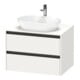 Duravit Waschtischunterschrank Ketho.2 80x55cm, w m, Pl m 1 Ausschn, wandhängend-1