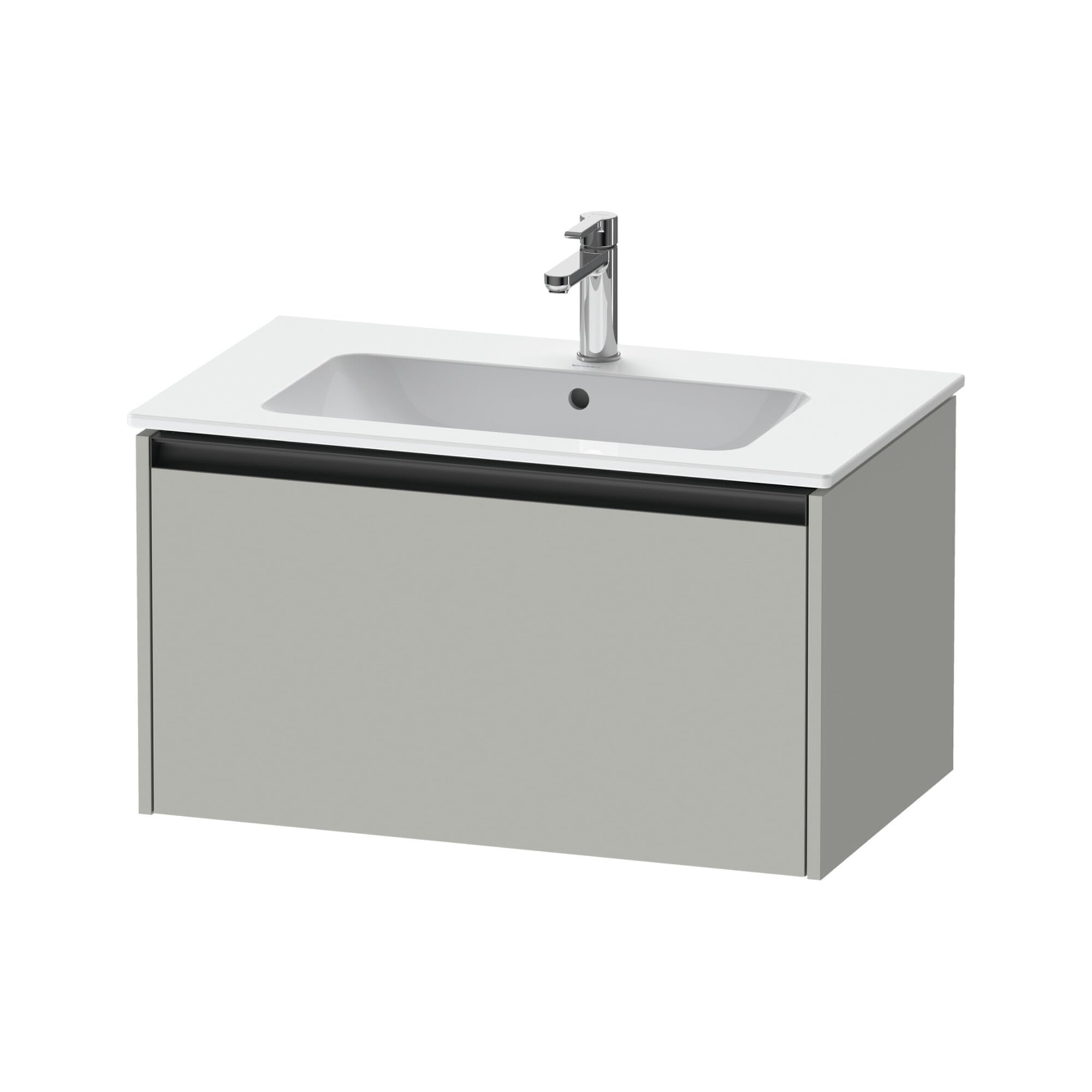 Duravit Waschtischunterschrank Ketho.2 81x48cm, betongr ma, 1 Ausz., wandhängend