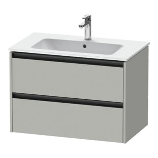 Duravit Waschtischunterschrank Ketho.2 81x48cm, betongr ma, 2 Schub., wandhängend
