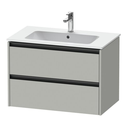 Duravit Waschtischunterschrank Ketho.2 81x48cm, betongr ma, 2 Schub., wandhängend
